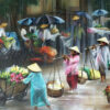 Vietnamese Market Ladies under the rain 1