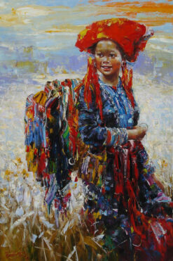 Vietnamesee Hmong girl portrait 1