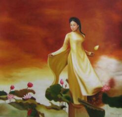 Young Vietnamese lady ao dai 1