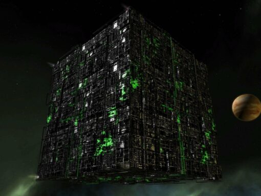 Star Trek Borg cube fan art 1