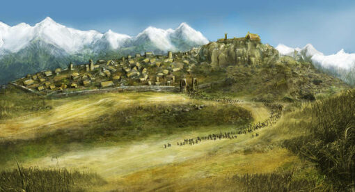Rohan Edoras landscape 4