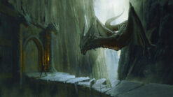 Immerse yourself in the grandeur of Middle-earth with our handcrafted oil painting on canvas, capturing the majestic Smaug as he walks through the vast halls of Erebor. This limited edition artwork vividly portrays J.R.R. Tolkien's iconic dragon within the heart of the Lonely Mountain, appealing to fans of fantasy and art. Own this unique portrayal, experiencing the awe-inspiring presence of Smaug in a captivating canvas masterpiece. Order now to infuse your space with the magic and wonder of The Hobbit, forever preserving the majesty of Erebor and its fearsome guardian.