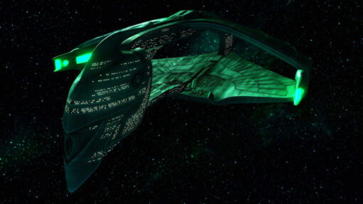 Star Trek Romulan warbird D'deridex class fan art 2