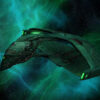 Star Trek Romulan warbird D_deridex class fan art 4