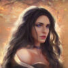 Explore a stunning handmade oil painting on canvas presenting a captivating portrait of Yennefer of Vengerberg. This meticulously crafted artwork captures Yennefer's enchanting beauty and allure in intricate detail. Perfect for Witcher enthusiasts, this masterpiece offers a mesmerizing portrayal of Yennefer, adding an elegant touch to any collection. Immerse yourself in this captivating depiction, showcasing Yennefer's charisma and sophistication, creating a timeless and compelling artistic centerpiece.