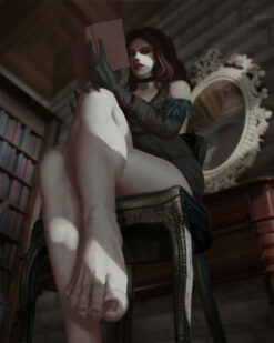 Experience an enchanting handmade oil painting on canvas portraying Yennefer of Vengerberg seated, immersed in a captivating book. This intricately crafted artwork captures Yennefer's serene elegance while engrossed in reading. Perfect for Witcher enthusiasts, this masterpiece presents a serene portrayal of Yennefer, adding a charming touch to any collection. Immerse yourself in this captivating depiction, as Yennefer's grace harmonizes with her love for learning, creating a mesmerizing blend of beauty and intellect in artistry.
