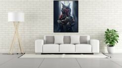 Discover a captivating handmade oil painting on canvas, portraying Ahsoka Tano tenderly carrying Grogu. This stunning artwork exudes Jedi strength and emotional connection, capturing the essence of Star Wars lore. Immerse yourself in the intricate details and vibrant colors, a testament to the artist's skill and passion. Own a unique piece that celebrates the beloved characters in a one-of-a-kind artistic portrayal.