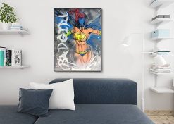 Delve into our exclusive handmade oil painting, showcasing Batgirl in a street art-inspired portrait. Immerse yourself in the fusion of classic comic art and contemporary urban style on canvas. Elevate your space with this unique masterpiece, capturing Batgirl's essence with an edgy street art vibe. Own a piece that marries timeless superhero allure with a modern, urban twist. Experience art that breaks boundaries!