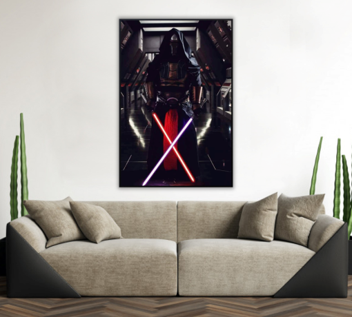 Dive into the enigmatic world of Kylo Ren with our meticulously crafted oil portrait, highlighting his fierce and iconic style. Our skilled artists have intricately captured his dark persona using vibrant colors and precise strokes. A perfect choice for Star Wars aficionados, this artwork encapsulates Kylo Ren's intensity and allure. Own a unique masterpiece that embodies the essence of the dark side. This exclusive Kylo Ren oil painting is a testament to artistry—a collector's treasure and a must-have for fans.