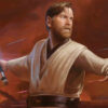 Embark on a visual journey into the Star Wars galaxy with this remarkable handmade oil painting on canvas, showcasing a captivating portrait of the legendary Obi-Wan Kenobi. The artist skillfully captures the essence of this revered Jedi Master, highlighting his wisdom and grace through meticulous brushwork and vivid color palette. Immerse yourself in the Star Wars lore and bring the iconic presence of Obi-Wan Kenobi into your home with this unique and evocative artwork.