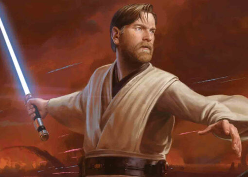 Embark on a visual journey into the Star Wars galaxy with this remarkable handmade oil painting on canvas, showcasing a captivating portrait of the legendary Obi-Wan Kenobi. The artist skillfully captures the essence of this revered Jedi Master, highlighting his wisdom and grace through meticulous brushwork and vivid color palette. Immerse yourself in the Star Wars lore and bring the iconic presence of Obi-Wan Kenobi into your home with this unique and evocative artwork.