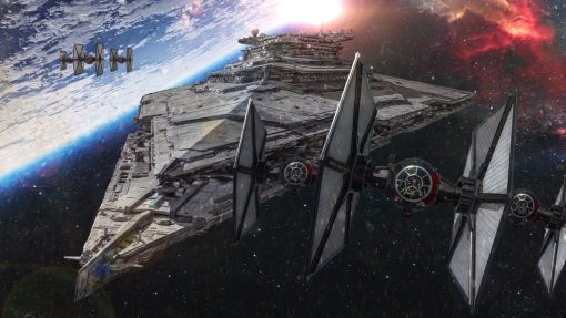 Immerse yourself in the Star Wars universe with our handcrafted oil painting showcasing a formidable Star Destroyer surrounded by swift TIE fighters. Our skilled artists have captured every detail, bringing this iconic scene to life with vivid colors and precision. A must-have for Star Wars enthusiasts, this artwork evokes the grandeur and excitement of the galaxy's battles. Own a unique piece that transports you to a galaxy far, far away. This exclusive Star Destroyer and TIE fighters oil painting is a masterpiece of cinematic artistry, a true collector's treasure.