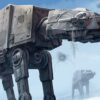 Explore an exquisite handmade oil painting on canvas capturing the iconic AT-AT from Star Wars Empire amidst the icy terrain of Hoth. The intricate brushstrokes bring the colossal walker to life, showcasing meticulous attention to detail. Immerse yourself in the Star Wars universe as the painting evokes the epic battle on this remote planet. This unique art piece combines artistic skill with sci-fi fandom, making it a must-have for any Star Wars enthusiast. Own a piece of the galaxy far, far away with this captivating portrayal of the Empire's might in an icy galaxy.