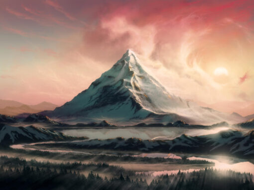 The Lonely Mountain Erebor beautiful landscape 4