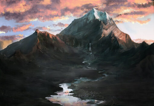The Lonely Mountain Erebor beautiful landscape 7