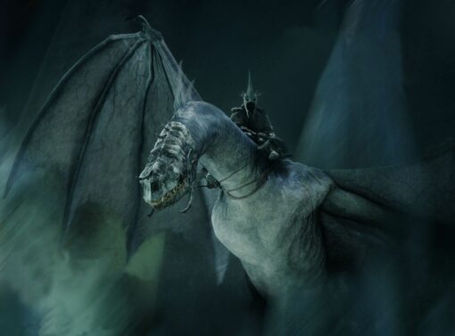 The Witch King on Fellbeast at Minas Tirith