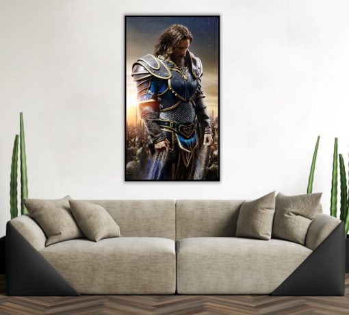 Experience the awe-inspiring Anduin Lothar Portrait, a handmade oil painting on canvas showcasing the heroic "Lion of Stormwind" from World of Warcraft. Each meticulous brushstroke and intricate detail brings Lothar's valor and leadership to life, making it a captivating masterpiece for fans and art aficionados alike. Immerse yourself in Azeroth's magic and the Warcraft saga through this exceptional artwork. Own a piece that embodies heroism and strength in a unique and authentic way. Don't miss the opportunity to have Anduin Lothar grace your space with his resolute presence—order now and elevate your surroundings with this legendary gaming icon.