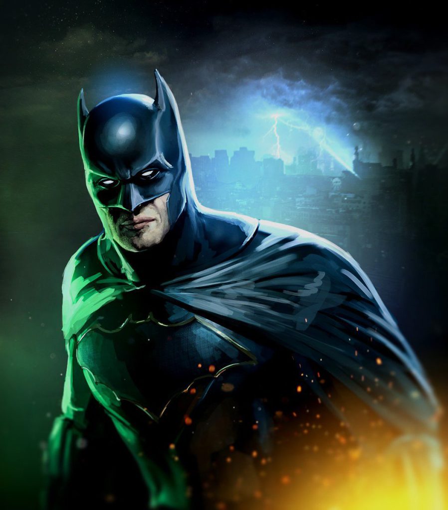 Dark Knight oil painting - view more DC Universe artwork