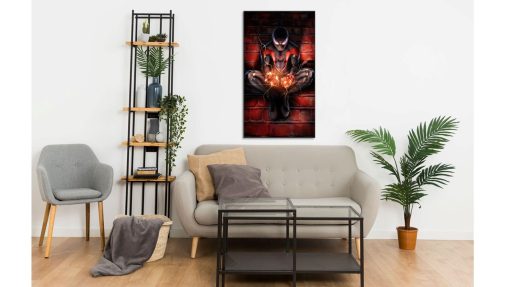 Behold a stunning handmade oil painting on canvas, showcasing the iconic portrait of Black Spider-Man. Marvel at the intricate details and vibrant colors that bring this character to life, adding a touch of superhero allure to your space. Elevate your decor with this unique masterpiece, a true testament to the artist's skill and dedication. Immerse yourself in the Marvel universe through this captivating canvas, blending artistic excellence with your favorite superhero. Unveil the awe-inspiring world of Black Spider-Man today, perfect for enthusiasts and art connoisseurs alike.