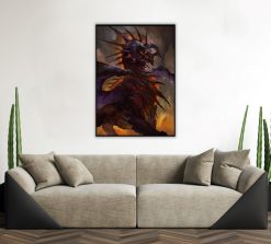 Step into the mystical realm of World of Warcraft with our bespoke canvas oil painting, featuring an awe-inspiring portrait of the Black Dragonflight. Meticulously crafted, the vivid colors and fine details make this piece a must-have for gaming aficionados and art lovers alike. Channel the epic essence of WoW into your living space. Hurry, secure this limited edition masterpiece and elevate your decor with the fierce allure of one of gaming's most iconic entities. Embrace the fusion of artistry and gaming in this stunning canvas creation.