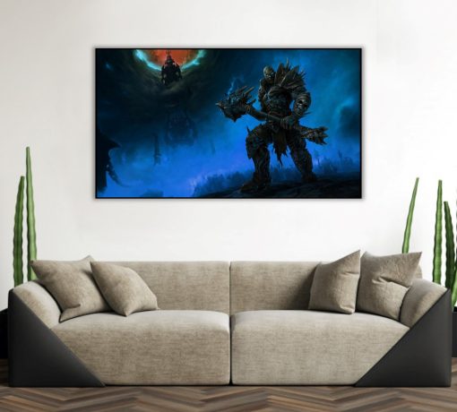 Step into the Warcraft realm with a captivating handmade oil painting on canvas, depicting Bolvar wielding a colossal hammer, Naxxramas in the background, and an undead army at his side. This extraordinary artwork vividly conveys the strength of the iconic character in a haunting, epic setting. Immerse yourself in the rich details and vibrant colors that bring this dramatic scene to life. A must-have for art connoisseurs and Warcraft enthusiasts, celebrating Bolvar's commanding presence in a mesmerizing masterpiece.