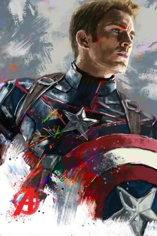 Capture the essence of Steve Rogers, Captain America, in this striking handmade oil painting on canvas, portraying the hero with his iconic shield in a beautifully designed portrait. The artwork showcases meticulous detailing and vibrant hues, bringing the legendary character to life. Immerse yourself in the Marvel universe with this meticulously crafted masterpiece. Own a piece of superhero artistry that epitomizes strength and valor, honoring the beloved Captain America in every brushstroke.