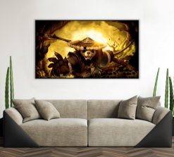 Dive into the world of Azeroth with a captivating handmade oil painting on canvas, featuring the beloved Chen Stormstout in a portrait exuding a harmonious yellow color palette. This remarkable artwork skillfully conveys the character's wisdom and jovial personality, brought to life through intricate details and the radiant shades of yellow. A must-have for WoW fans and collectors, celebrating Chen Stormstout in a stunning masterpiece of golden allure from the World of Warcraft universe.