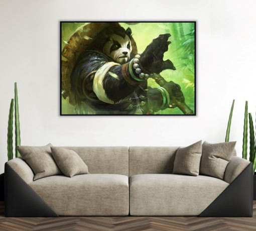 Discover the charm of Azeroth with a mesmerizing handmade oil painting on canvas, featuring the iconic Chen Stormstout from World of Warcraft. This extraordinary artwork skillfully conveys the character's wisdom and jovial personality. Immerse yourself in the intricate details and vibrant colors that bring to life the enduring legacy of Chen Stormstout. A must-have for WoW fans and collectors, celebrating the beloved character in a captivating masterpiece.