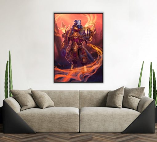 Elevate your space with a captivating handmade oil painting on canvas, showcasing a majestic portrait of a Draenei Mage from the world of Warcraft. This stunning artwork captures the mystical essence of Azeroth's magical beings, making it a prized possession for gaming enthusiasts and art aficionados alike. Add a touch of fantasy and power to your decor with this unique piece that brings the enchanting world of World of Warcraft to life.