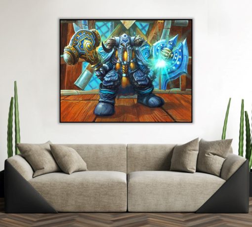 Experience the epic world of Azeroth with a captivating handmade oil painting on canvas, showcasing the portrait of Muradin from World of Warcraft. This extraordinary artwork pays homage to the beloved character, making it an essential addition for both gaming aficionados and art connoisseurs. With meticulous craftsmanship, Muradin's character and presence come to life, infusing the spirit of the Warcraft universe into your space. Discover the immersive storytelling and exceptional artistry that make this painting a cherished masterpiece. Elevate your collection with the heroic aura of Muradin Bronzebeard.