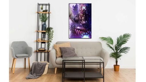 Dive into the cosmic realm with this captivating handmade oil painting on canvas featuring Galactus in a harmonious blend of enchanting purples. The artwork skillfully captures Galactus's commanding presence, infusing the portrait with a dynamic and visually appealing color palette. Immerse yourself in the intricate brushwork and rich hues that bring this Marvel character to life. Own a piece of supervillain artistry that evokes awe and fascination, showcasing Galactus in an alluring and striking purple spectrum, making this a true standout masterpiece.