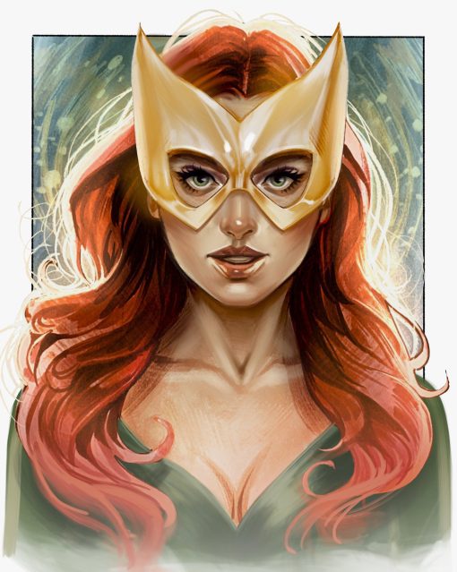 Unlock the captivating beauty and power of Jean Grey with a handmade oil painting on canvas, showcasing her in a stunning portrait. This remarkable artwork skillfully captures her grace and strength in intricate detail. Immerse yourself in the rich, vibrant colors that accentuate her extraordinary essence. A must-have for comic enthusiasts and collectors, this painting celebrates the iconic Jean Grey in a breathtaking masterpiece.