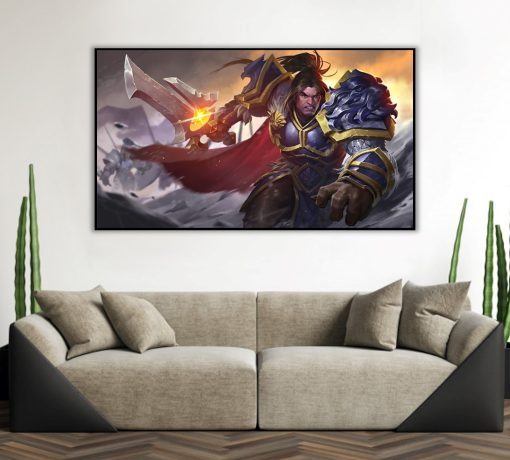 Experience the heroism of a handmade oil painting on canvas, featuring the valiant King Varian Wrynn in the midst of a breathtaking charge attack. This remarkable artwork masterfully captures the character's leadership and bravery in action. Immerse yourself in the dynamic details and vibrant colors that bring Varian's heroic charge to life. A must-have for art enthusiasts and Warcraft fans, celebrating King Varian Wrynn's indomitable spirit in a stunning masterpiece.