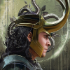 Immerse yourself in the captivating essence of Loki with a mesmerizing handmade oil painting on canvas. It showcases the iconic character's striking face, complete with his distinctive helmet, all portrayed from a dynamic profile view. This remarkable artwork skillfully captures Loki's charismatic charm and the mystique of his headgear in intricate detail. Indulge in the rich and enchanting colors that accentuate this beloved character. A must-have for fans and collectors, this painting celebrates the enduring appeal of Loki in a stunning masterpiece.