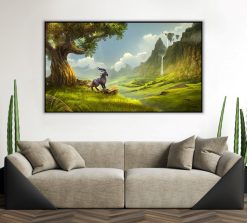 Embark on a visual journey into World of Warcraft's stunning realms with a mesmerizing handmade oil painting on canvas, featuring the scenic beauty of Nagrand. This artwork masterfully portrays the serene and vibrant landscape of Nagrand, meticulously crafted for WoW aficionados. Elevate your space with this dynamic landscape, perfect for enthusiasts seeking a captivating portrayal of Nagrand's iconic beauty, bringing an immersive essence of WoW's world to any collection.