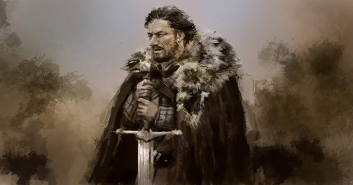 Embrace the strength and valor of Ned Stark as he wields his sword in our stunning oil painting on canvas. Immerse yourself in the intricate details and lifelike depiction of this beloved Game of Thrones character. Experience the resilience and honor encapsulated in every stroke. Elevate your space with this powerful masterpiece, symbolizing the essence of a true warrior. Limited edition – secure yours now and relive the saga of Westeros with pride.