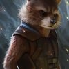 Immerse yourself in a stunning handmade oil painting on canvas, showcasing a captivating portrait of Rocket from Guardians of the Galaxy. The intricate brushwork and vibrant colors bring this beloved character to life in exquisite detail. Ideal for fans and art enthusiasts, this unique piece is a must-have for any Marvel collection. Elevate your decor with this one-of-a-kind masterpiece, capturing Rocket's essence and personality. Secure your order today and own a remarkable portrayal of this iconic character.