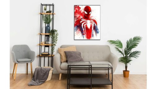 Swing into action with a handmade oil painting on canvas, showcasing a striking portrait of Spider-Man. This remarkable artwork beautifully captures the essence of the beloved superhero with meticulous brushstrokes and vivid hues. Own a one-of-a-kind masterpiece that brings Spidey's character to life. Elevate your space with this exclusive portrayal of a Marvel icon. Immerse yourself in the thrilling world of Spider-Man through this stunning handcrafted oil painting.