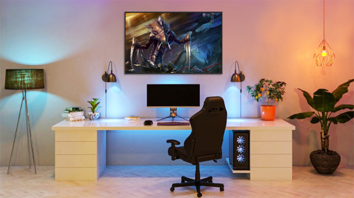 Explore a mesmerizing handcrafted oil painting on canvas featuring the fearsome Hydralisk from Starcraft. This stunning artwork vividly brings to life the iconic gaming universe, portraying the Hydralisk in all its menacing detail. Immerse yourself in the world of Starcraft through this unique masterpiece, carefully designed to capture the essence of the formidable creature. Own a piece of gaming history in art by securing this extraordinary creation now.
