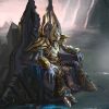 Discover a mesmerizing hand-painted oil canvas featuring Artanis, the iconic leader from Starcraft, seated majestically on a throne. This exquisite artwork perfectly captures Artanis' regal presence and leadership. Immerse yourself in the rich details of this unique masterpiece, showcasing the essence of the Starcraft universe. Own a piece of gaming history in art by securing this remarkable creation today.