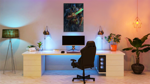 Dive into the world of StarCraft through our meticulously crafted oil painting on canvas, showcasing a captivating portrait of the enigmatic Dark Templar. This hand-painted masterpiece vividly portrays the intensity and mystery of the Dark Templar, making it a must-have for fans. Enhance your space with this unique artwork that perfectly blends gaming passion with artistic excellence. Immerse yourself in the iconic StarCraft universe every time you admire this captivating portrayal of the elusive Dark Templar.