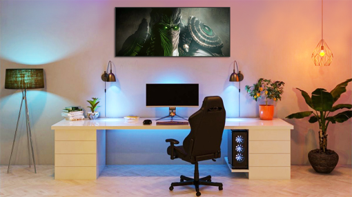 Delve into the StarCraft universe with our meticulously hand-painted oil canvas, featuring a compelling portrait of the iconic Zeratul. This artwork vividly captures the essence of Zeratul's wisdom and strength, making it a must-have for enthusiasts. Enhance your space with this unique piece that perfectly blends gaming passion with artistic brilliance. Immerse yourself in the enigmatic world of StarCraft every time you admire this captivating portrayal of the revered Zeratul.