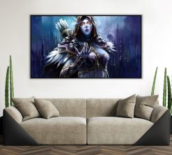 Step into the world of Warcraft with a mesmerizing handmade oil painting on canvas, featuring a poised Sylvanas portrait in a graceful standing pose. This exquisite artwork skillfully conveys the character's elegance and inner strength. Immerse yourself in the intricate details and vivid colors that bring Sylvanas's presence to life. A must-have for art connoisseurs and Warcraft aficionados, honoring Sylvanas in a captivating masterpiece.