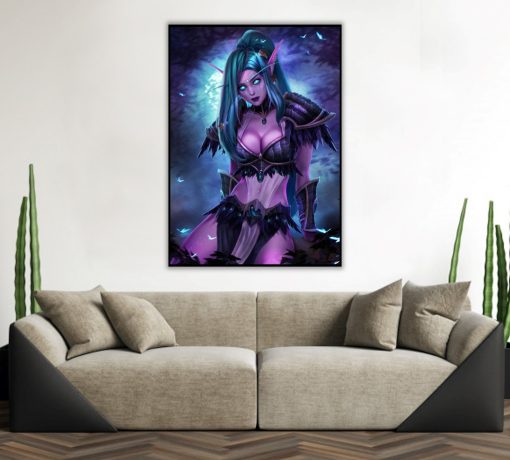 Immerse yourself in the mystique of Warcraft with a captivating hand-painted oil portrait, featuring the enchanting Tyrande. Expertly crafted, this artwork embodies Tyrande's irresistible allure and confidence. A must-have for fans, this piece is a homage to Tyrande's captivating charm. Secure your piece of Azeroth—order this alluring, handmade Tyrande portrait on canvas today.