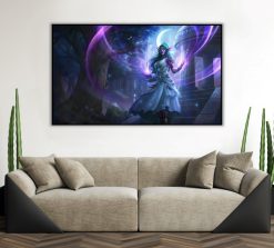 Immerse yourself in the enchanting world of World of Warcraft with a mesmerizing handcrafted oil painting on canvas. This exquisite artwork portrays the beautiful Tyrande in a moment of mystical moon incantation, beautifully capturing her grace and the essence of celestial magic. Experience the intricate details and vibrant colors that bring Tyrande's beauty and enchantment to life. A must-have for art enthusiasts and fans of World of Warcraft, celebrating Tyrande's timeless elegance in a captivating masterpiece.