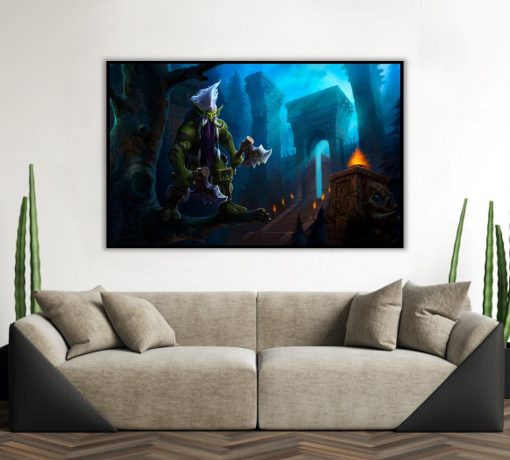 Dive into the world of Warcraft with a captivating handmade oil painting on canvas, portraying the legendary Zul'jin within the mystical setting of Zul'Aman. This artwork encapsulates Zul'jin's character with stunning detail, immersed in the enchanting atmosphere of Zul'Aman. Experience the vibrant colors and meticulous brushwork that brings this iconic Warcraft figure to life. A must-have for art connoisseurs and Warcraft enthusiasts, celebrating Zul'jin in a remarkable masterpiece.