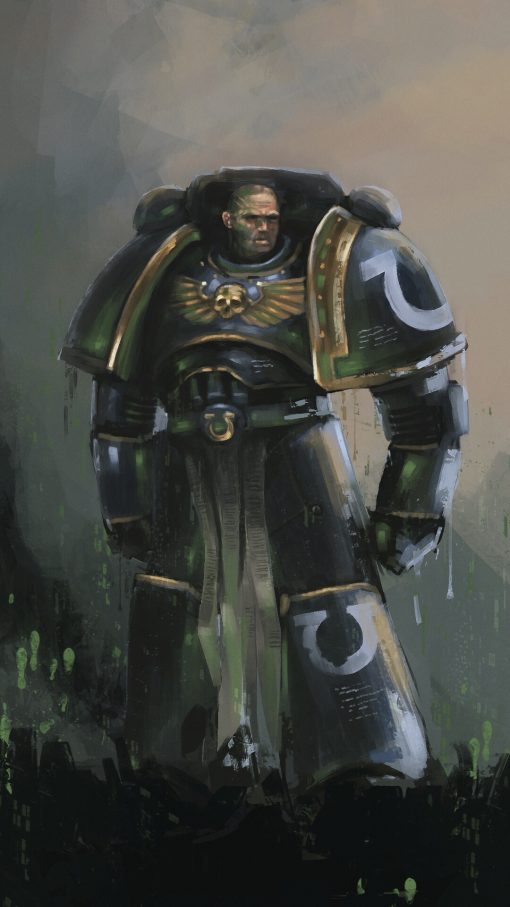 Discover a stunning handmade oil painting on canvas showcasing a striking portrait of a Black Templar Space Marine adorned in his iconic helmet from the renowned Warhammer 40k universe. This unique artwork captures the essence of power and valor, meticulously crafted with skillful brush strokes and vibrant colors. Elevate your space with this exclusive piece that embodies the fierce spirit and intricate details of the revered Black Templar warrior. Own a captivating homage to the Warhammer 40k legacy, meticulously hand-painted on high-quality canvas, perfect for collectors and enthusiasts alike.