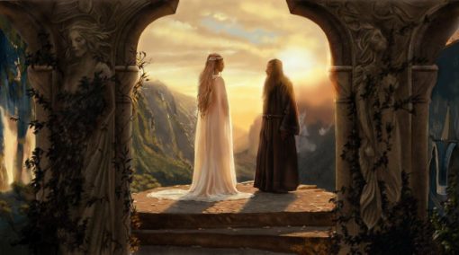 Embark on a visual journey through Middle-earth with a captivating handmade oil painting on canvas, portraying the enchanting portraits of Gandalf and Galadriel amidst the scenic beauty of Rivendell. This unique artwork beautifully captures the essence of The Lord of the Rings, perfect for devoted fans. Crafted with meticulous detail and vibrant colors, this high-quality painting becomes a cherished addition to any collection, offering a captivating centerpiece that brings the magic of Tolkien's legendary saga to life.