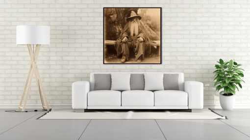 Explore the enchantment of Middle-earth with a handcrafted oil painting on canvas, showcasing a captivating vintage-inspired portrait of Gandalf. This unique artwork encapsulates the timeless essence of the revered character, meticulously painted with rich, evocative details and masterful brushwork. A must-have for fantasy art enthusiasts, this piece brings the wise and enigmatic presence of Gandalf to life with exquisite craftsmanship. A stunning addition to any collection, this high-quality painting offers a nostalgic journey into Tolkien's world, making it an alluring centerpiece for any space.