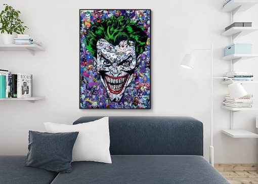 Elevate your decor with an electrifying, handmade oil painting on canvas showcasing The Joker in a riot of dynamic and vibrant colors. This one-of-a-kind artwork encapsulates the character's unpredictable essence, ideal for enthusiasts of the DC Comics universe. Perfect for those fascinated by the Joker's enigmatic persona, this painting offers a visually arresting and imaginative portrayal to invigorate any space.